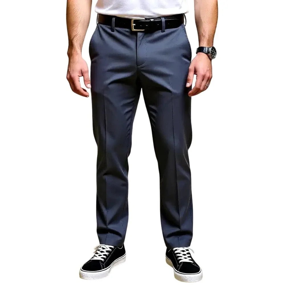 Dockers Mens Navy Tech Chino Slim Fit Stretch‎ Pant42 x 32  NWT